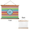 Retro Horizontal Stripes Wall Hanging Tapestry - Landscape - APPROVAL