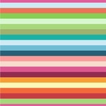 Retro Horizontal Stripes Wallpaper & Surface Covering (Peel & Stick 24"x 24" Sample)