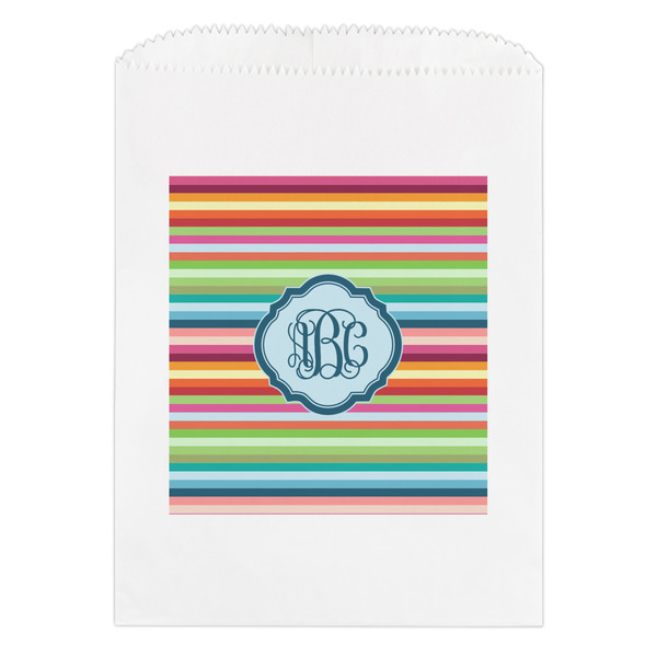 Custom Retro Horizontal Stripes Treat Bag (Personalized)