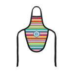 Retro Horizontal Stripes Bottle Apron (Personalized)