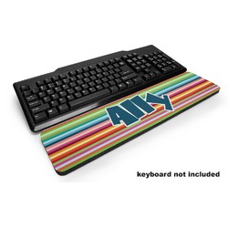 Retro Horizontal Stripes Keyboard Wrist Rest (Personalized)