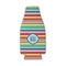 Retro Horizontal Stripes Zipper Bottle Cooler - FRONT (flat)