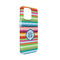 Retro Horizontal Stripes iPhone 13 Mini Case - Angle