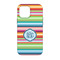 Retro Horizontal Stripes iPhone 13 Tough Case - Back