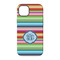 Retro Horizontal Stripes iPhone 14 Pro Tough Case - Back