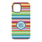 Retro Horizontal Stripes iPhone 15 Tough Case - Back