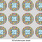 Retro Pixel Squares 1" Multipurpose Round Labels - Sheet