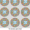 Retro Pixel Squares 2" Multipurpose Round Labels - Sheet