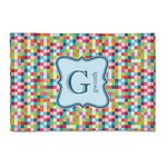 Retro Pixel Squares 2' x 3' Indoor Area Rug (Personalized)