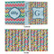 Retro Pixel Squares 3 Ring Binders - Full Wrap - 1" - APPROVAL