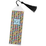 Retro Pixel Squares Book Mark w/Tassel (Personalized)