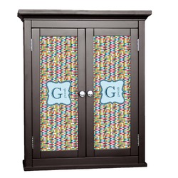 Retro Pixel Squares Cabinet Decal - Small (Personalized)