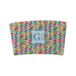 Retro Pixel Squares Coffee Cup Sleeve (Personalized)
