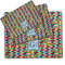 Retro Pixel Squares Dog Food Mat - MAIN (sm, med, lrg)