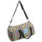 Retro Pixel Squares Duffle bag with side mesh pocket