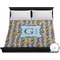 Retro Pixel Squares Duvet Cover (King)