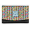 Retro Pixel Squares Genuine Leather Womens Wallet - Front/Main