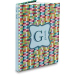 Retro Pixel Squares Hardbound Journal (Personalized)