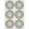 Retro Pixel Squares Icing Circle - Large - Set of 6