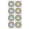 Retro Pixel Squares Icing Circle - Medium - Set of 8