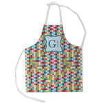 Retro Pixel Squares Kid's Apron - Small (Personalized)