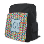 Retro Pixel Squares Preschool Backpack (Personalized)