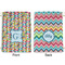 Retro Pixel Squares Large Laundry Bag - Front & Back View