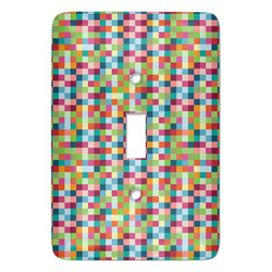 Retro Pixel Squares Light Switch Cover (Single Toggle)