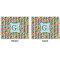Retro Pixel Squares Linen Placemat - APPROVAL (double sided)