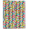 Retro Pixel Squares Linen Placemat - Folded Half (double sided)