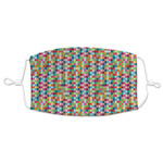 Retro Pixel Squares Adult Cloth Face Mask - XLarge