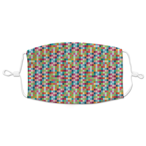 Custom Retro Pixel Squares Adult Cloth Face Mask - XLarge