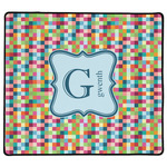 Retro Pixel Squares XL Gaming Mouse Pad - 18" x 16" (Personalized)