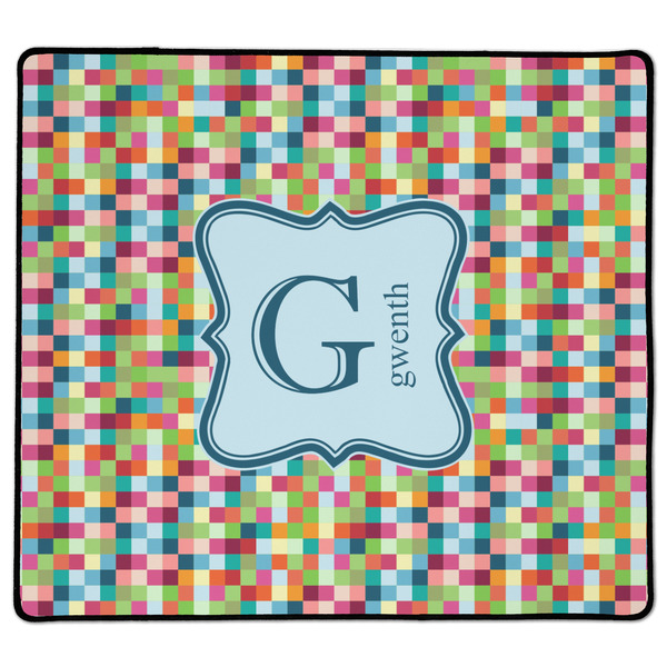 Custom Retro Pixel Squares XL Gaming Mouse Pad - 18" x 16" (Personalized)