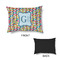 Retro Pixel Squares Outdoor Dog Beds - Small - APPROVAL