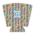 Retro Pixel Squares Party Cup Sleeve - with Bottom (Personalized)