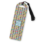 Retro Pixel Squares Plastic Bookmark (Personalized)