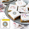 Retro Pixel Squares Printed Icing Circle - Medium - In Context