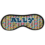 Retro Pixel Squares Sleeping Eye Masks - Large (Personalized)