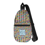 Retro Pixel Squares Sling Bag (Personalized)