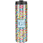 Retro Pixel Squares Stainless Steel Skinny Tumbler - 20 oz (Personalized)