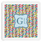 Retro Pixel Squares Paper Dinner Napkins (Personalized)