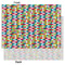 Retro Pixel Squares Tissue Paper - Heavyweight - Large - Front & Back