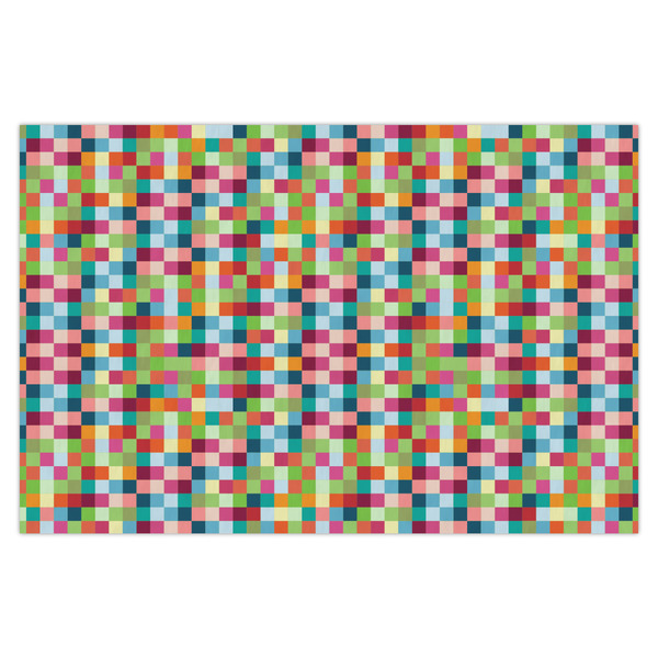 Custom Retro Pixel Squares X-Large Tissue Papers Sheets - Heavyweight