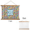 Retro Pixel Squares Wall Hanging Tapestry - Landscape - APPROVAL