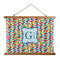 Retro Pixel Squares Wall Hanging Tapestry - Landscape - MAIN