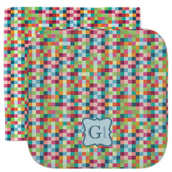Retro Pixel Squares Facecloth / Wash Cloth (Personalized)