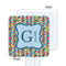 Retro Pixel Squares White Plastic Stir Stick - Single Sided - Square - Approval