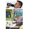 Retro Pixel Squares Wooden Sticker - Bottle Skateboard Laptop Car