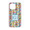 Retro Pixel Squares iPhone 13 Mini Case - Back